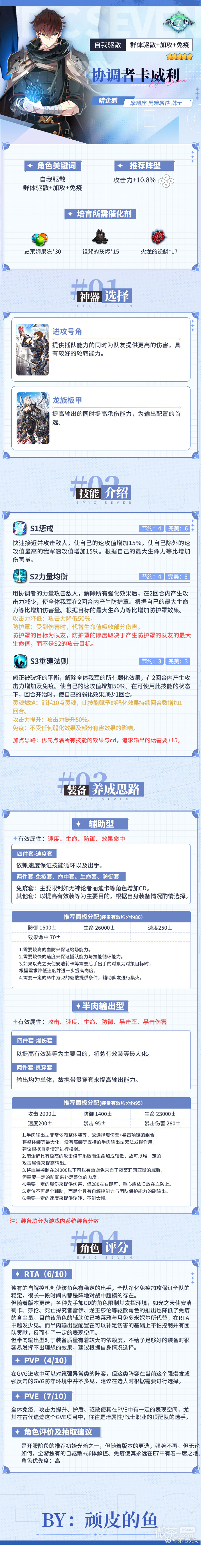 第七史诗5星黑暗属性战士“协调者卡威利”解析攻略分享
