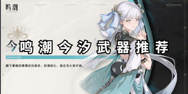 鸣潮今汐用什么刀