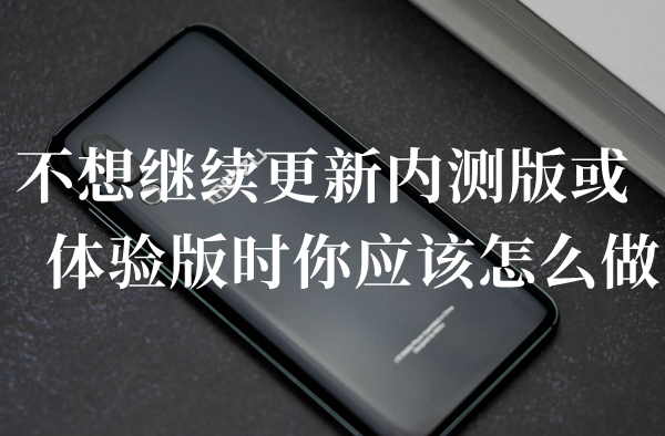 不想继续更新内测版或体验版时你应该怎么做答题答案分享