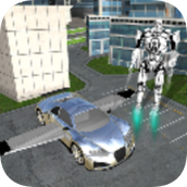 飞行机器人卡车模拟手游(flying robot car simulator)