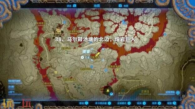 塞尔达传说荒野之息岩石巨人位置大全 旷野之息全岩石巨人位置图