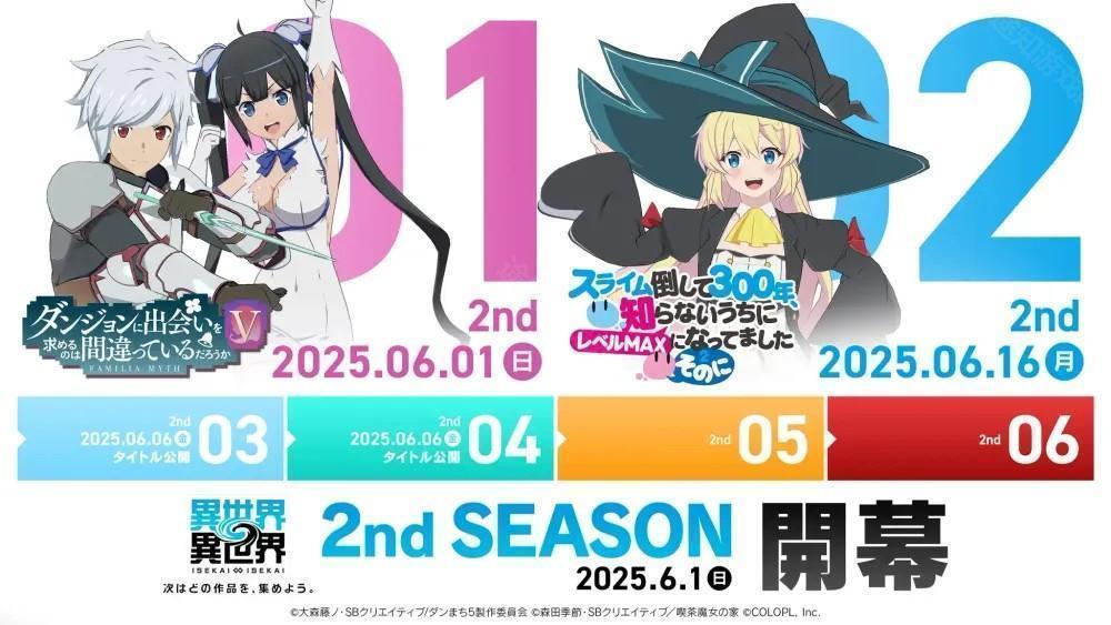 异世界∞异世界公开「2nd SEASON」作品情报 地下城邂逅 第五季持续狩猎史莱姆三百年 第二季