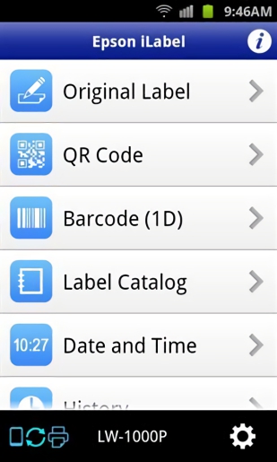 Epson iLabel app