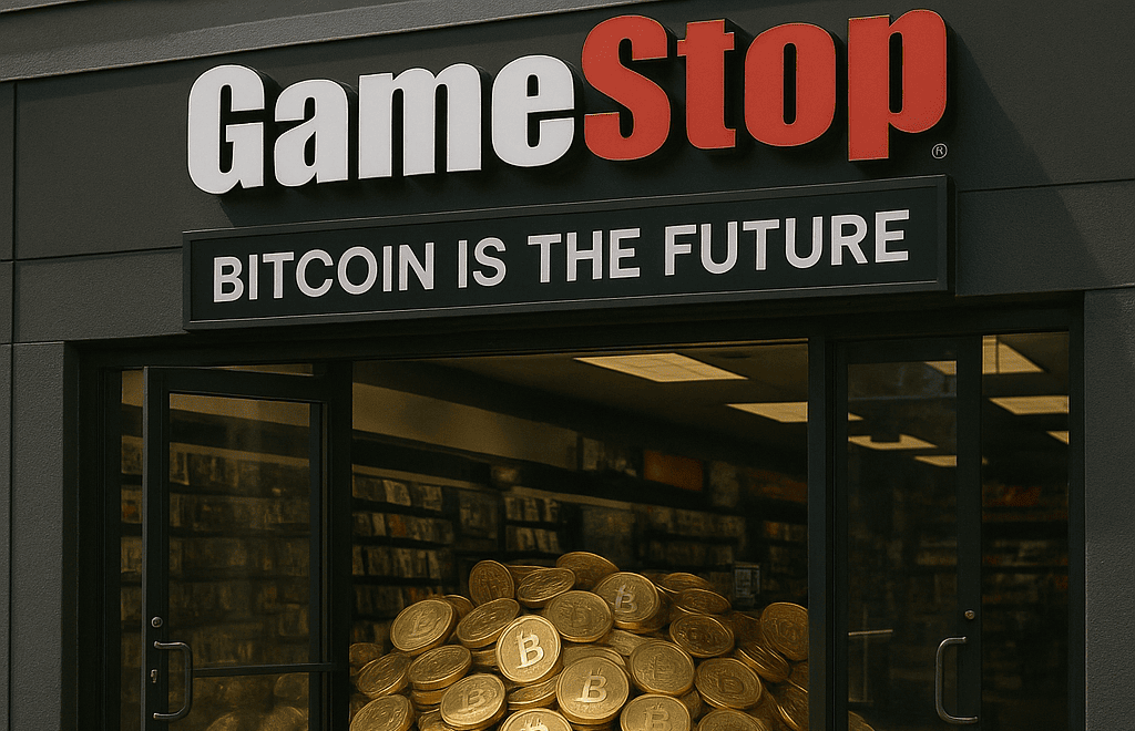 快讯》GameStop 宣布购入 4,710 枚比特币 本週GME暴涨超25%