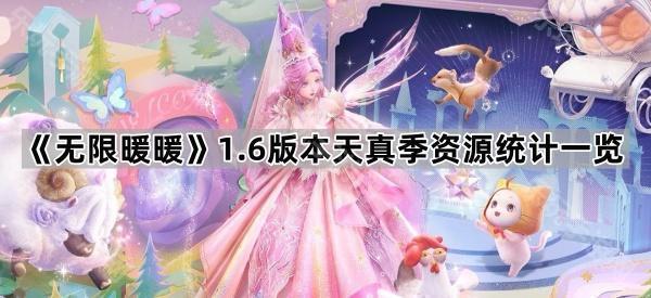 无限暖暖1.6版本天真季资源统计一览