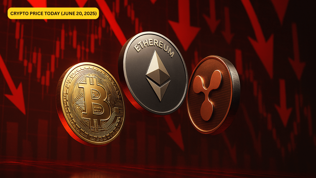 今日加密货币价格（6月20日）：比特币突破10.6万美元后回落，ETH与XRP横盘震荡