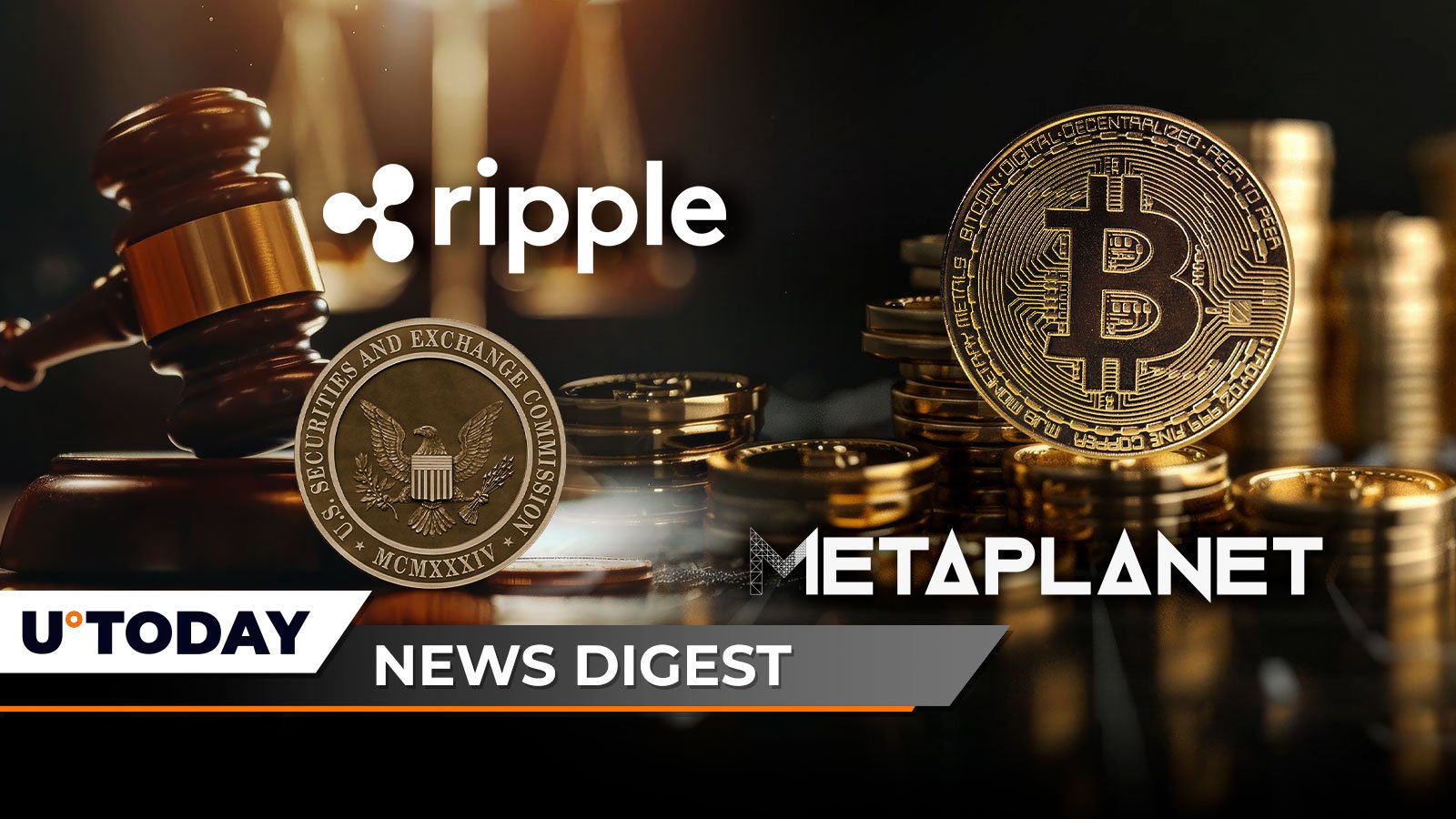 今日加密货币新闻摘要：法官驳回关键动议对Ripple造成重大打击，Metaplanet比特币持仓突破12,000枚，柴犬币价格获得66.3万亿个不加零的理由——U.Today报道
