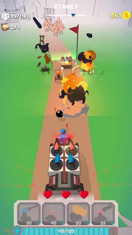 马车射击跑 1