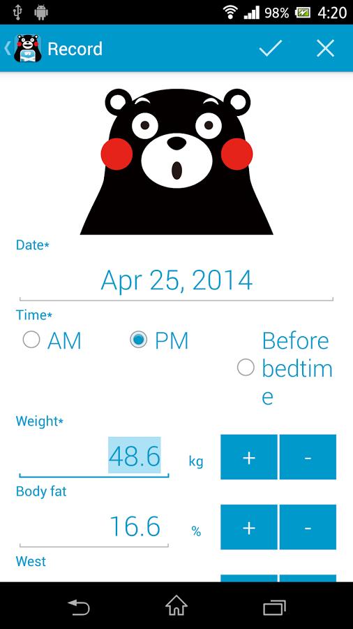 熊本熊体重管理Kumamon Weight 2