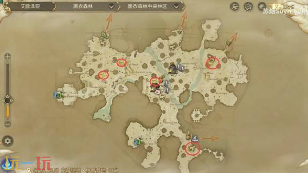 最终幻想14水晶世界黑衣森林神奇的小松鼠在哪 小松鼠位置一览