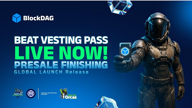 BlockDAG的BEAT VESTING PASS首日解锁80% BDAG代币，单价仅$0.0016