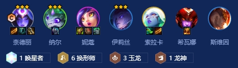 金铲铲之战巨龙之巢阵容推荐 6换形师4怒翼龙3玉龙