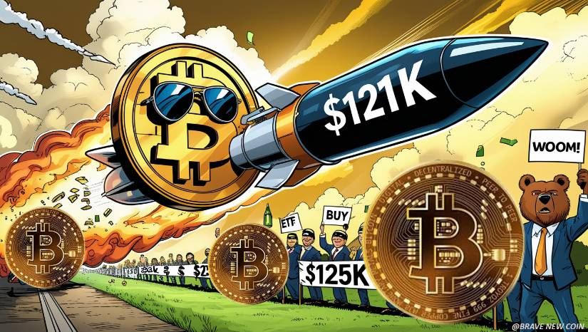 比特币（BTC）价格预测：周期模型显示2025年末将迎来牛市，BTC或涨至12.5万-13.1万美元