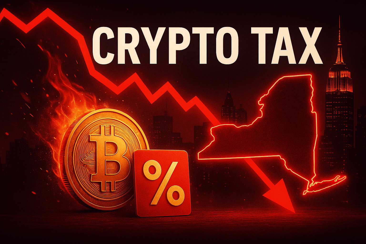 纽约0.2%加密货币税提案引发市场抛售担忧