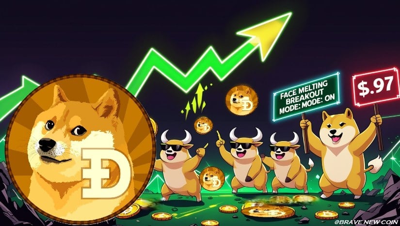 狗狗币（DOGE）价格预测：多头突破关键趋势线，短期目标瞄准0.97美元