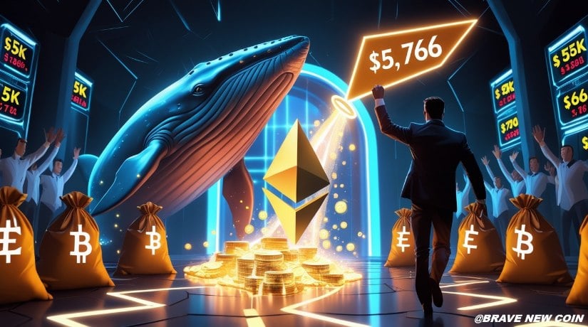 以太坊（ETH）价格预测：看涨三角旗形态瞄准5000美元目标，巨鲸囤币信号预示5766美元上涨行情
