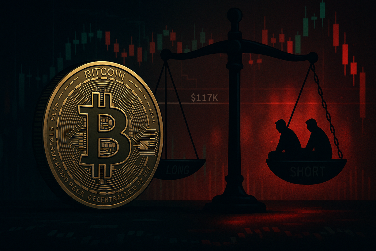 比特币交易者仍看跌：空头比多头多485 BTC
