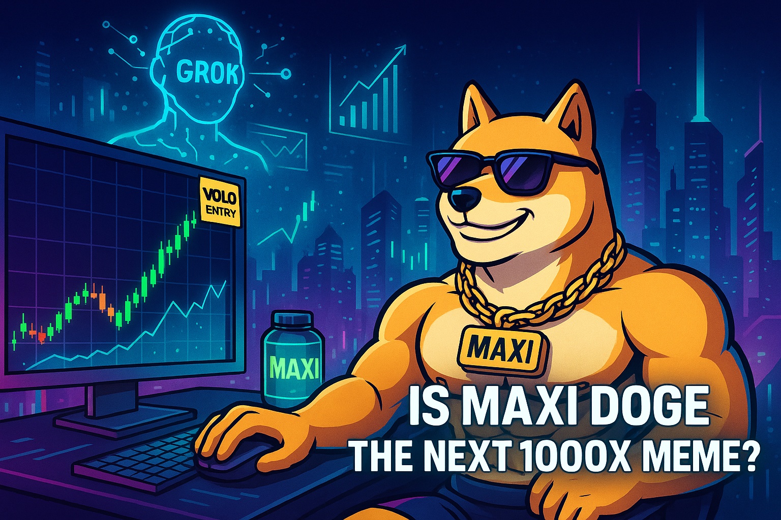 狗狗币价格预测：Grok认为Maxi Doge会成为下一个千倍币吗？