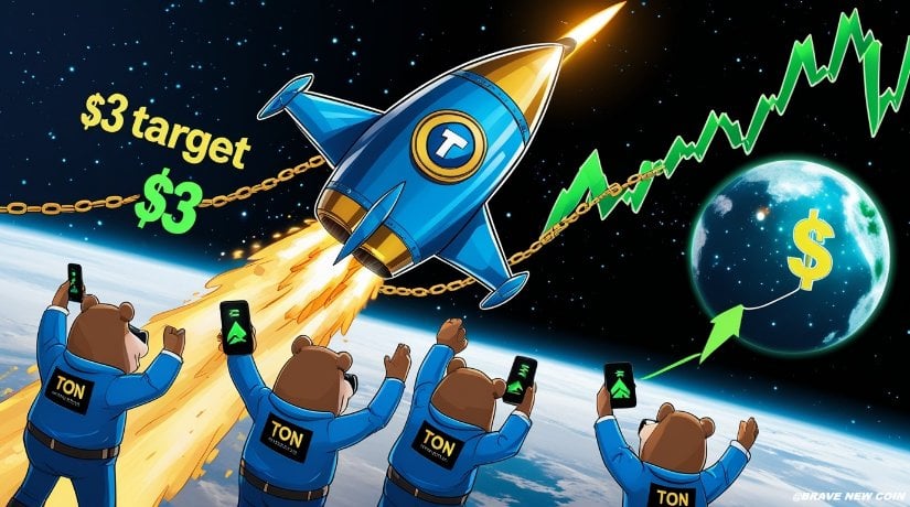 Toncoin（TON）价格预测：Toncoin突破趋势线阻力，看涨势头强劲剑指3美元