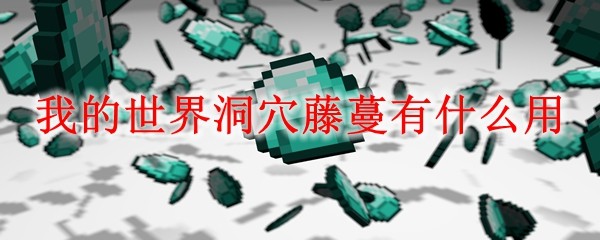 我的世界洞穴藤蔓有什么用