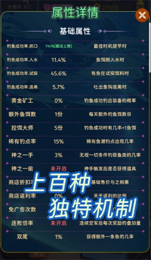 从零开始的钓鱼人生Lift各种道具羁绊效果解析