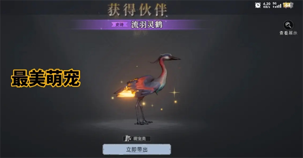 荒原曙光流羽灵鹤捕捉小技巧