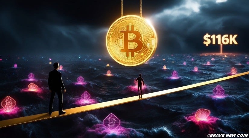 比特币(BTC)价格预测:比特币流动性集群附近盘整——116,000美元突破在即?