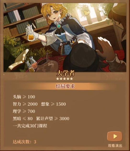 火山的女儿智慧结局条件是什么