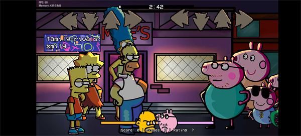 FNF辛普森一家vs佩奇一家 1