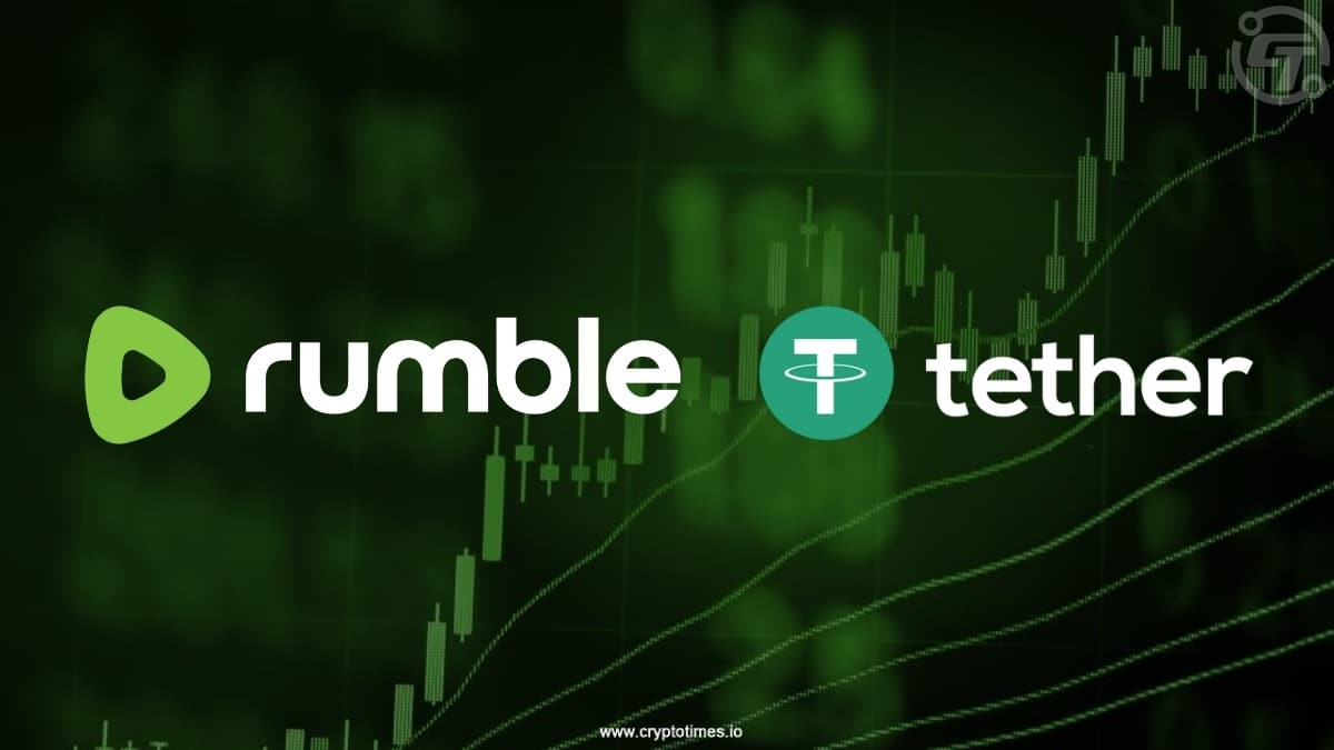 Rumble股价在与Tether达成1亿美元合作后上涨7%