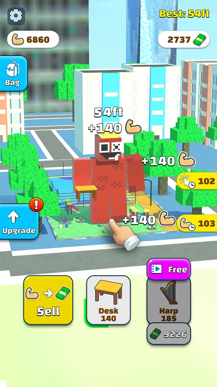 蓝朋友举重游戏 1