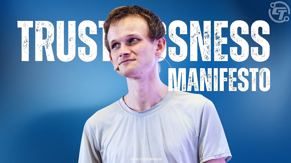 Vitalik Buterin发布以太坊全新"去信任化"宣言