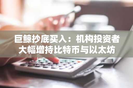 巨鲸抄底买入：机构投资者大幅增持比特币与以太坊-第1张图片