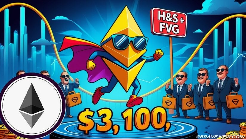 以太坊价格预测：ETH在3100美元上方企稳，头肩形态与FVG区域塑造市场前景