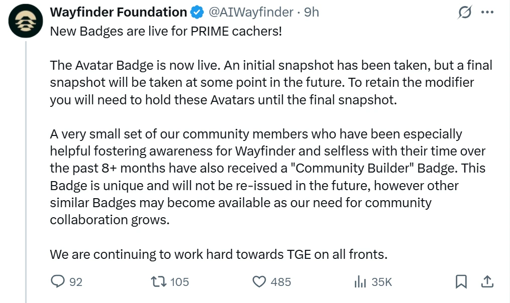 解码Wayfinder潜在空投:现在交互还来得及吗?有哪些参与方式?