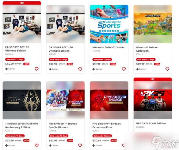 任天堂美服"假日精选"促销开启! 多款游戏折扣力度惊人