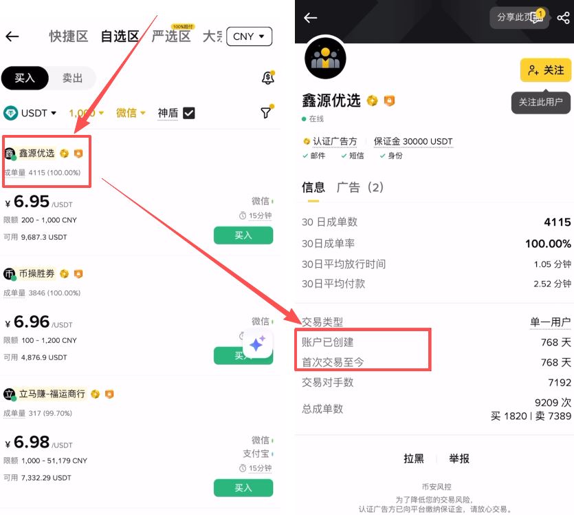 第二步:挑选靠谱商家