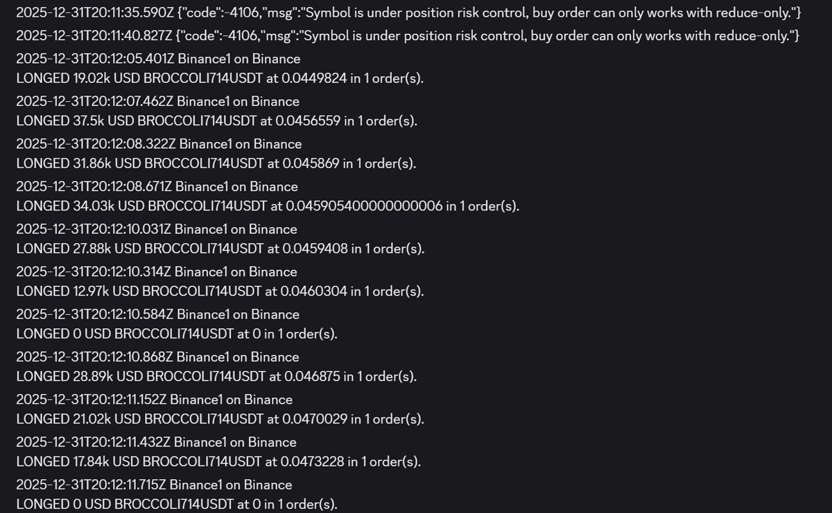 交易者从币安（Binance）上‘异常’的BROCCOLI714模因币活动中赚取100万美元