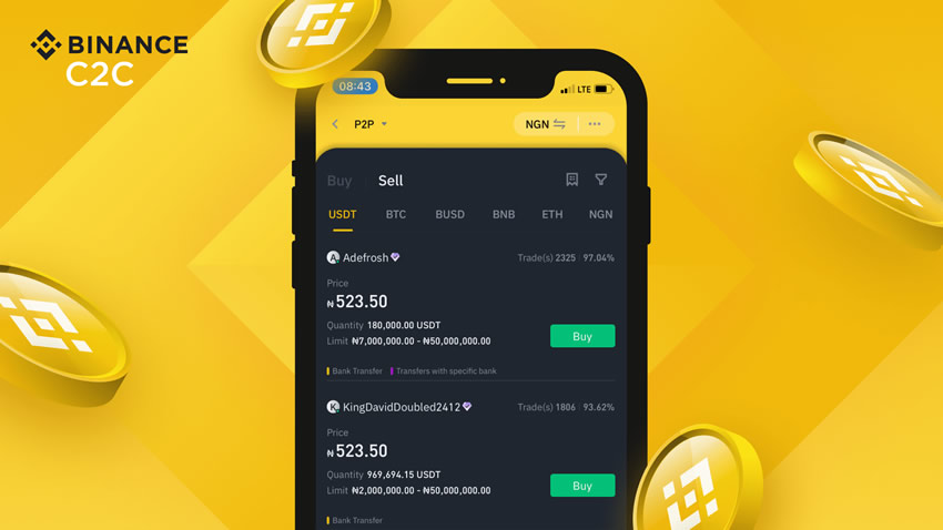 如何在币安上快速买币?币安C2C交易购买USDT币教程