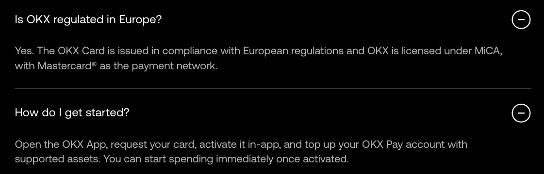 OKX Monavate 推出欧盟稳定币卡