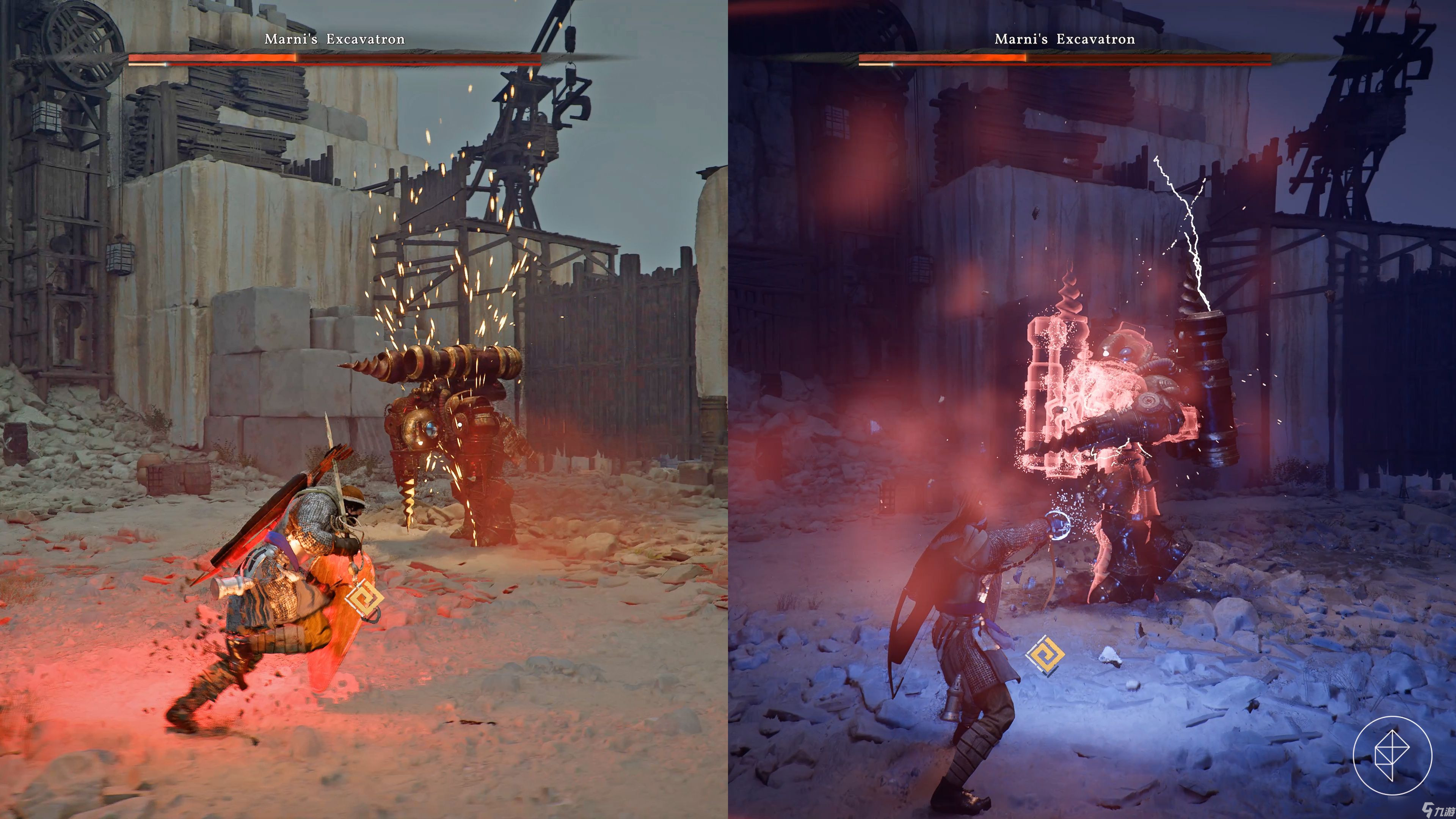 如何在红色沙漠中击败Marni的挖掘机