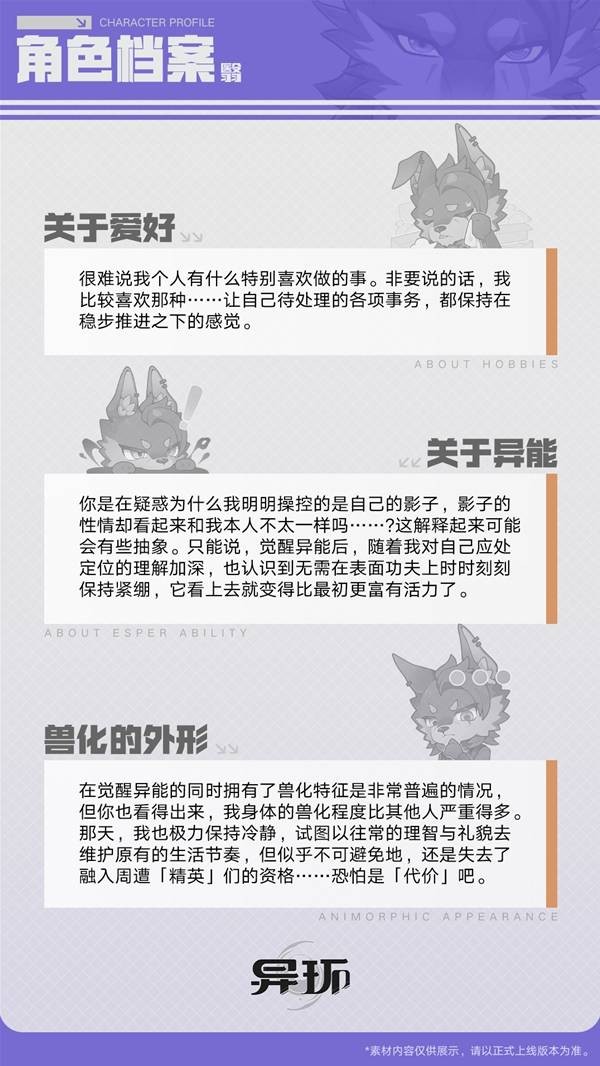 异环翳角色档案分享