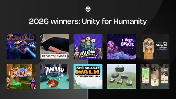Unity发布2026年度UnityforHumanity资助获奖项目-十项创新方案推动全球可持续发展