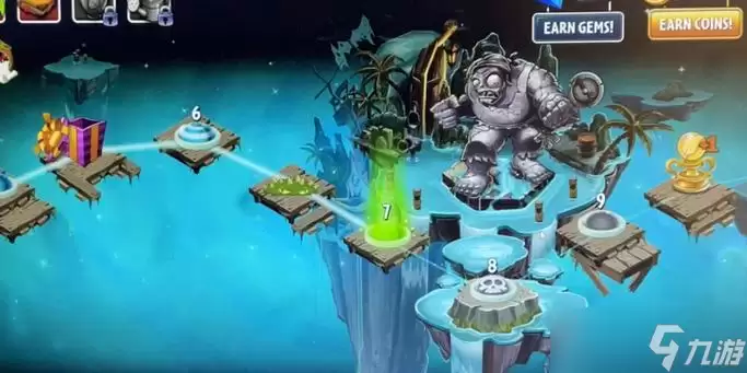 《植物大战僵尸2》游戏海盗第六关教程2星版(打败海盗船长)