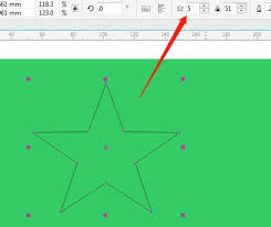 CorelDraw X7如何填充五角星