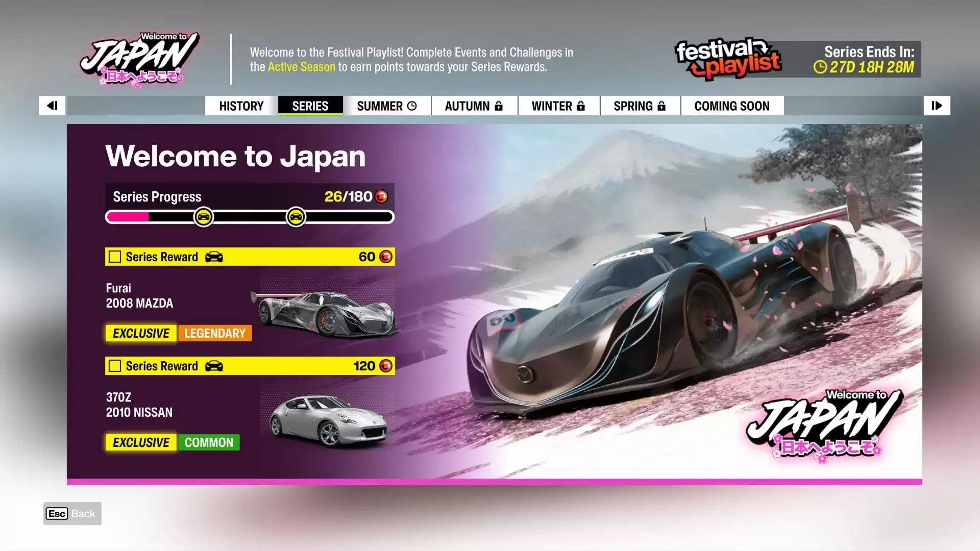 《Forza Horizon 6》“Welcome to Japan”播放列表全部挑战与奖励汇总