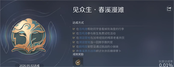 王者荣耀世界成就见众生-春溪漫滩详细获取攻略指南