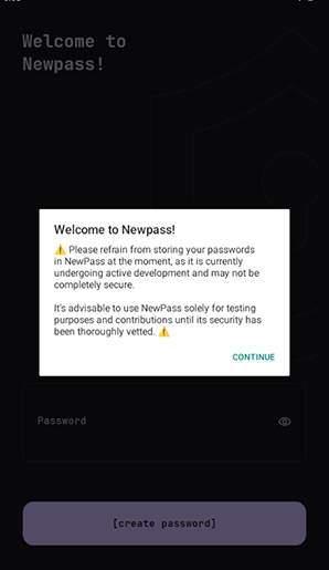 NewPass密码管理界面截图