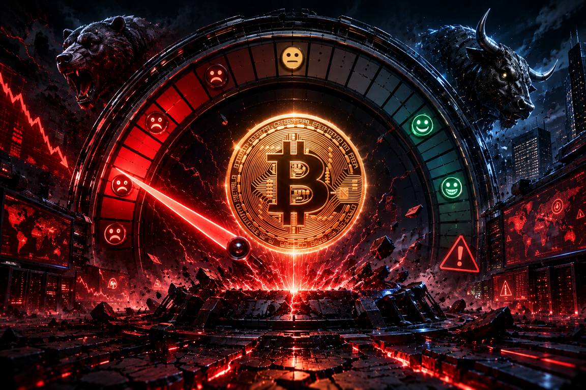 比特币情绪重回极度恐惧，BTC跌至7.6万美元