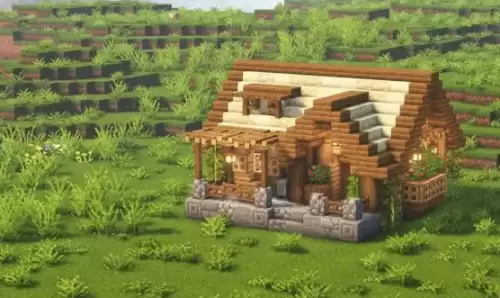 我的世界_田园风格新手小屋搭建指南